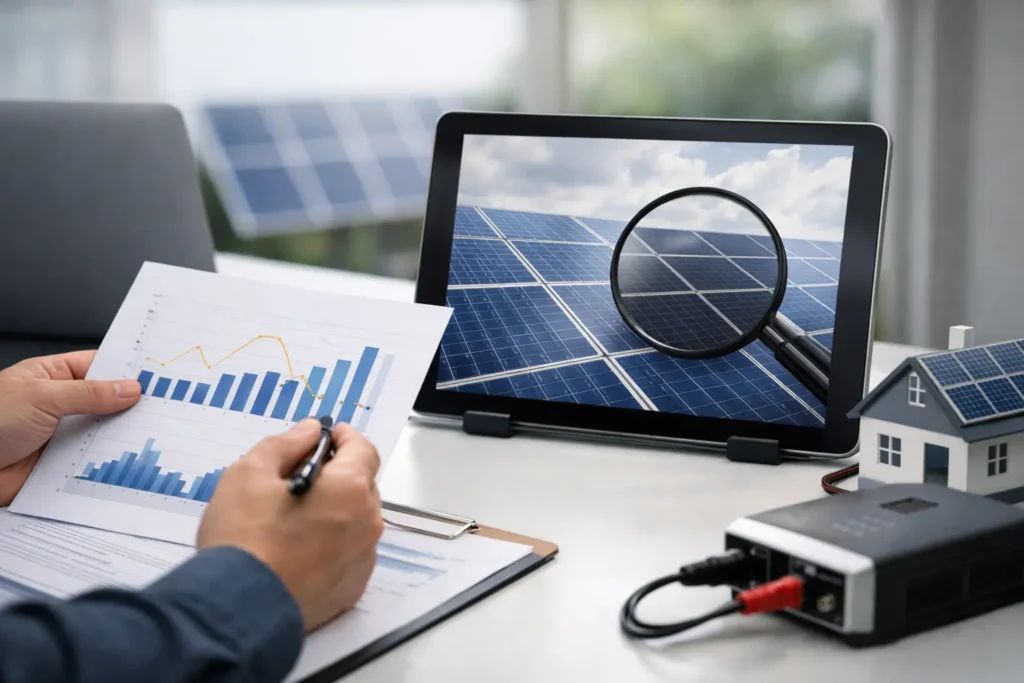 Como fazer a comprovação de não injeção solar