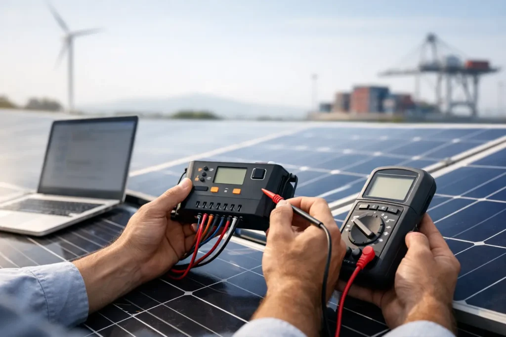 Teste controlador solar: como validar exportação